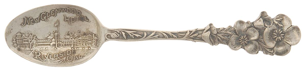 States & Cities Souvenir Spoons(Sterling) California Five O'Clock Spoon by Paye & Baker Mfg Co-1
