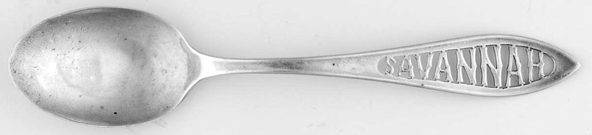 States & Cities Souvenir Spoons(Sterling) Georgia Five O'Clock Spoon by Paye & Baker Mfg Co-1