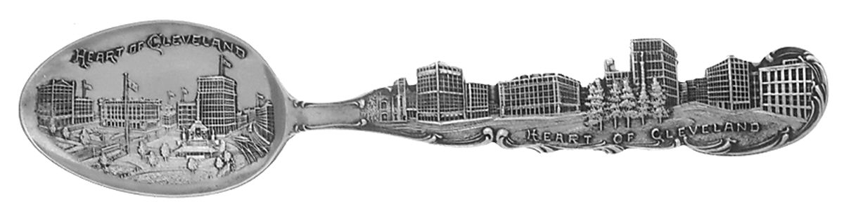 States & Cities Souvenir Spoons(Sterling) Ohio Five O'Clock Spoon by Paye & Baker Mfg Co-1