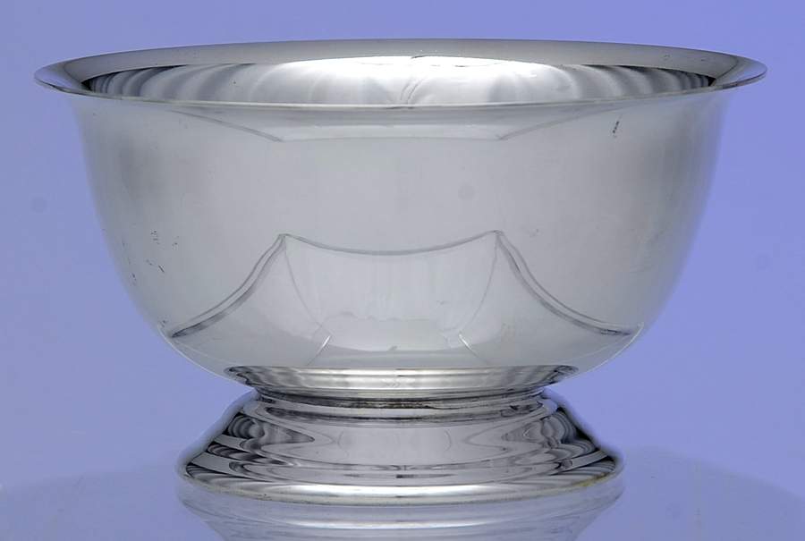 Paul Revere Reproductions (Silverplate, Hollowware) Silverplate Open Sugar Bowl by Poole Silver -1
