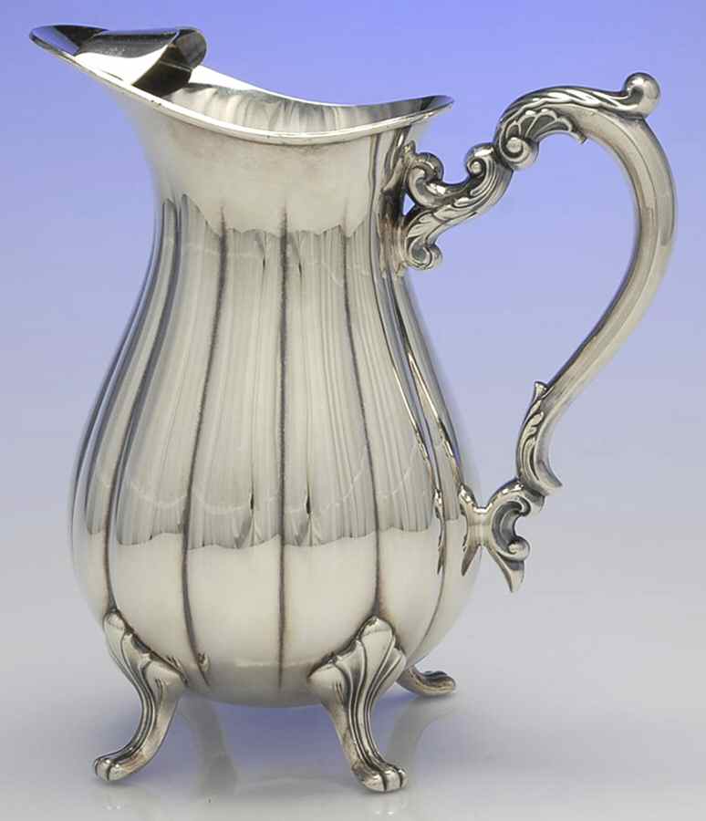 Sevenoaks (Silverplate, Hollowware) Plated Water Pitcher with Ice Lip by Poole Silver -1