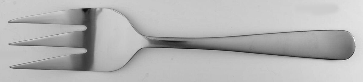 Satin Gotham (Stainless) Medium Solid Cold Meat Serving Fork by Pfaltzgraff-1