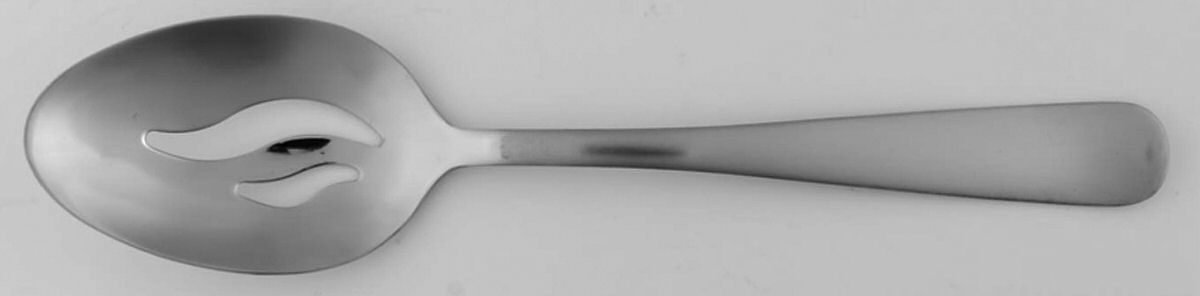 Satin Gotham (Stainless) Pierced Tablespoon (Serving Spoon) by Pfaltzgraff-1