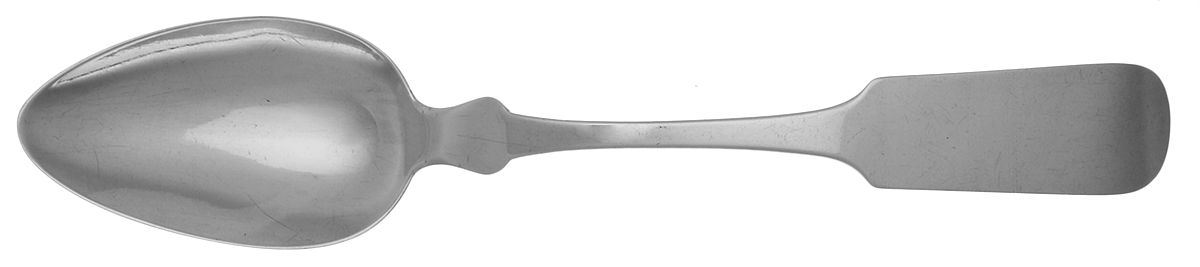 Coin Silver Flatware Tablespoon (Serving Spoon) by Platt & Brother-1