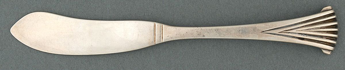 PBS9 (Sterling) Flat Handle Butter Spreader by Porter Blanchard-1