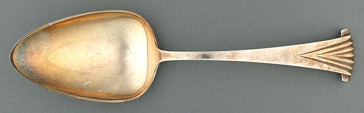 PBS9 (Sterling) Large Solid Dressing Spoon by Porter Blanchard-1