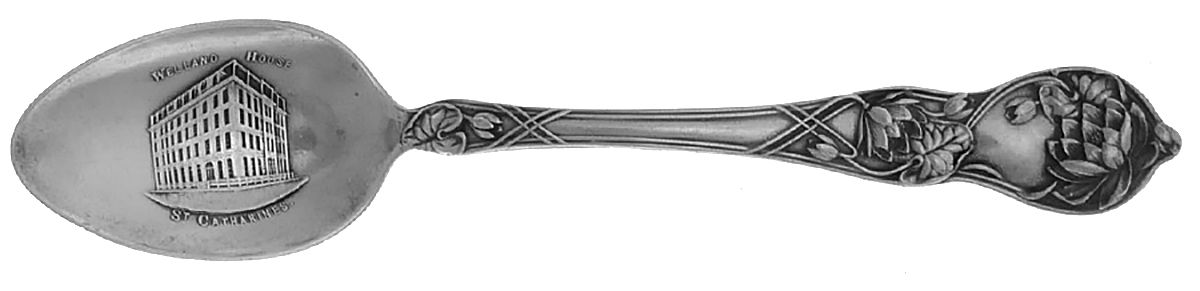 Canada Souvenir Spoons (Sterling) Canada Teaspoon by P W Ellis & Co-1
