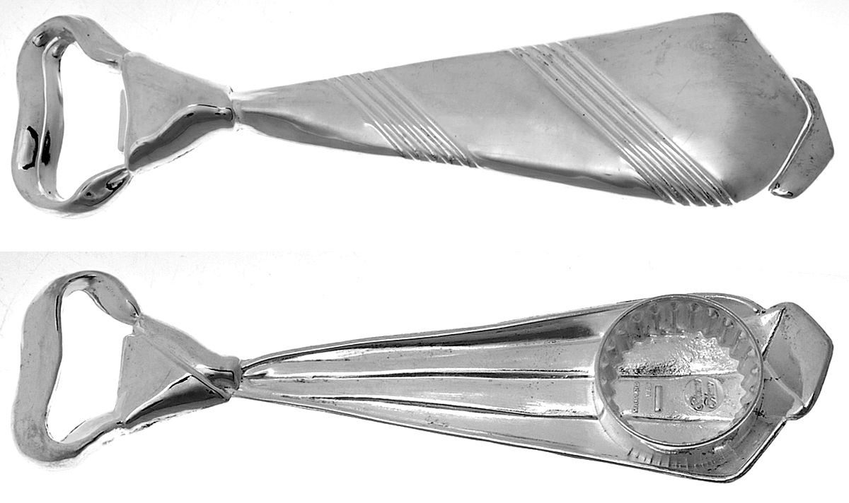 PHF4 (Silverplate) Solid Bottle Opener by Princess House-1