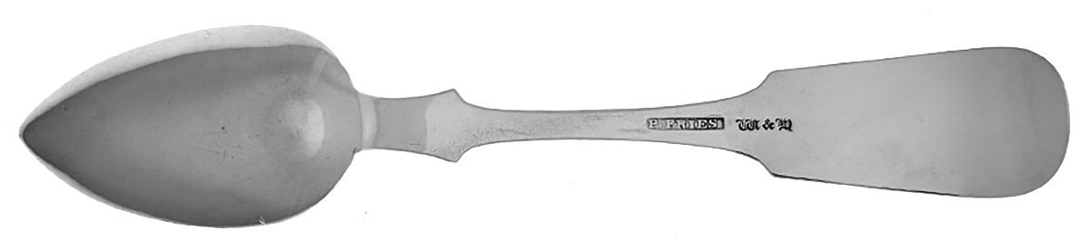 Coin Silver Flatware Teaspoon by P. Fries-2