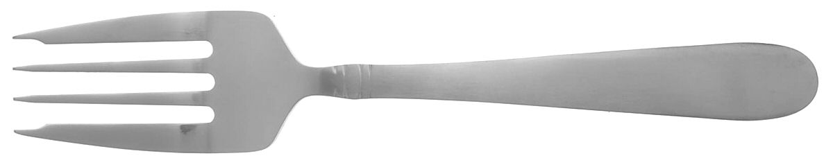 Satin Ariel (Stainless) Medium Solid Cold Meat Serving Fork by Pfaltzgraff-1
