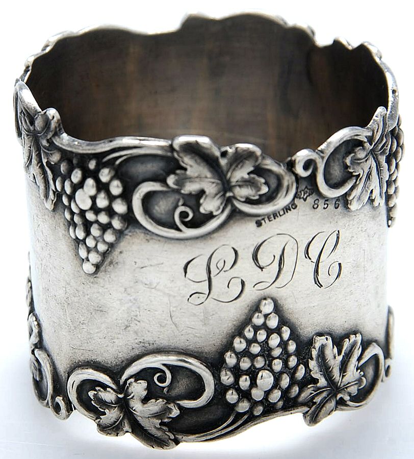 856 (Sterling, Hollowware) Napkin Ring by Pryor Mfg.Co.,Inc-1