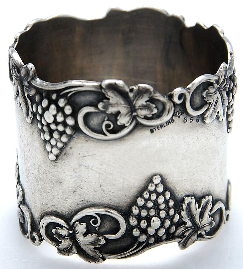 856 (Sterling, Hollowware) Napkin Ring by Pryor Mfg.Co.,Inc-1