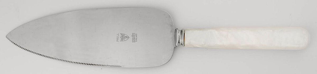 P1L2 (Stainless) Pie & Cake Server with Stainless Blade by Prill Silver Co. Inc-1