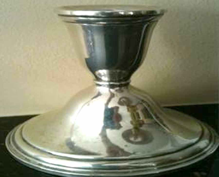 74 (Sterling, Hollowware) Weighted Candleholder by Preisner-1