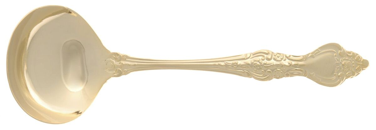 Miranda (Gold Electroplate) Solid Gravy Ladle by Prestige-1