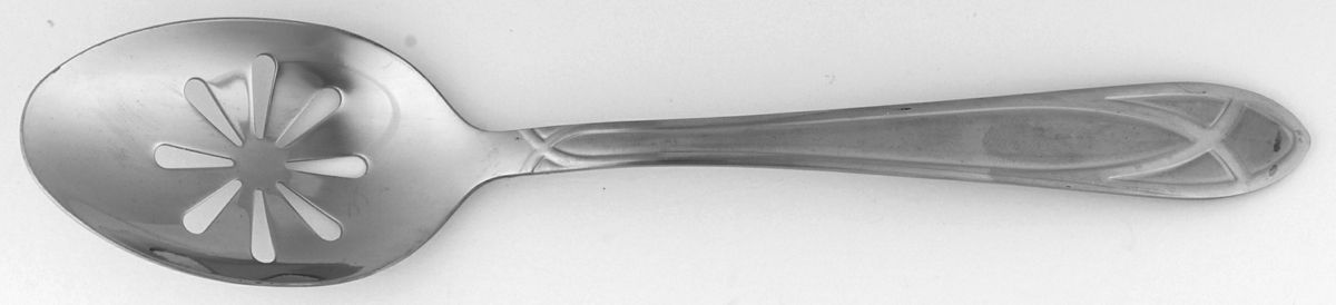 Mirage Frost (Stainless) Pierced Tablespoon (Serving Spoon) by Pfaltzgraff-1