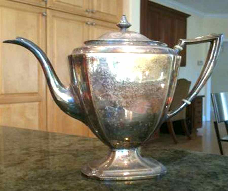 0319 (Silverplate, Hollowware) Silverplate Coffee Pot by Pairpoint Mfg Co-1