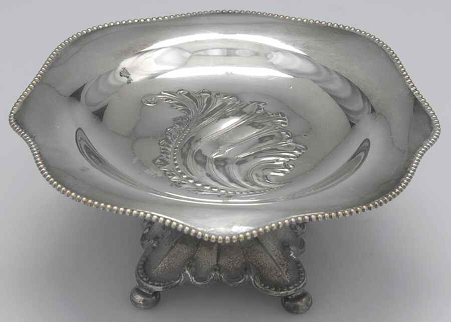 1450 (Silverplate, Hollowware) Round Compote (Height X Width) by Pairpoint Mfg Co-1