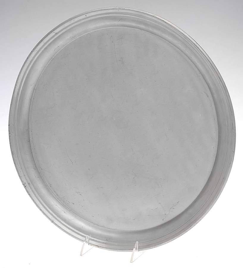 2061 (Pewter, Hollowware) Round Tray For Punch Bowl by Preisner-1