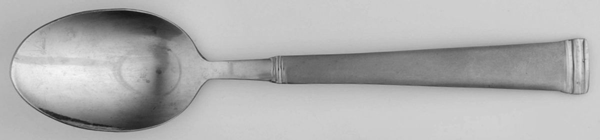 Parker Frost (Stainless) Place/Oval Soup Spoon by Pfaltzgraff-1