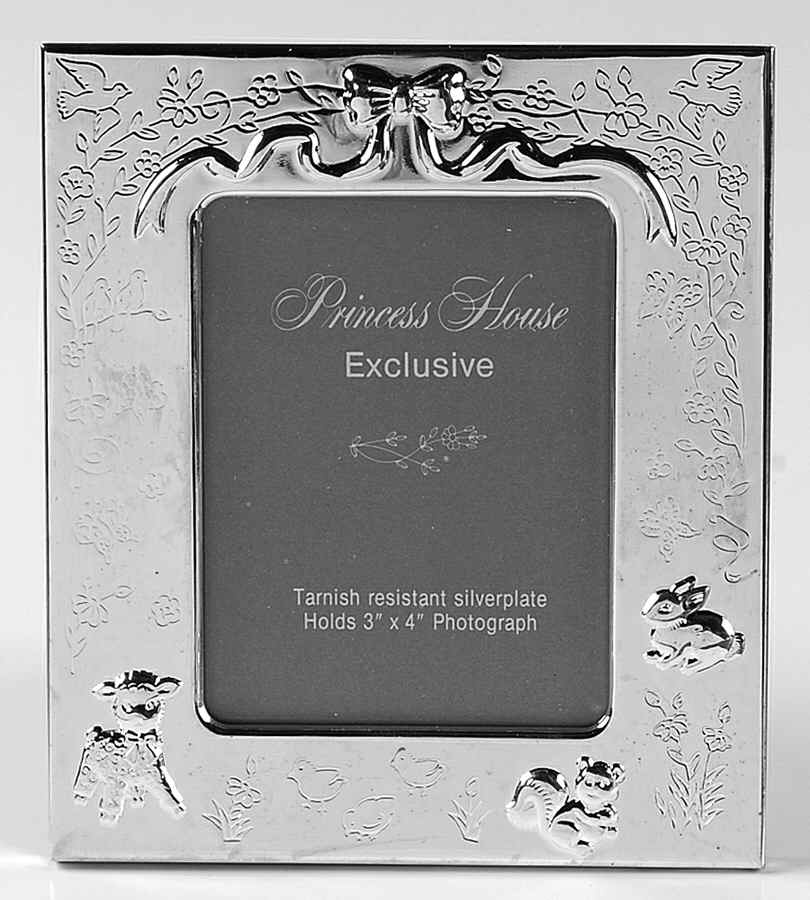 Heritage (Silverplate, Hollowware) Frame-Holds 3" X 4" by Princess House-1