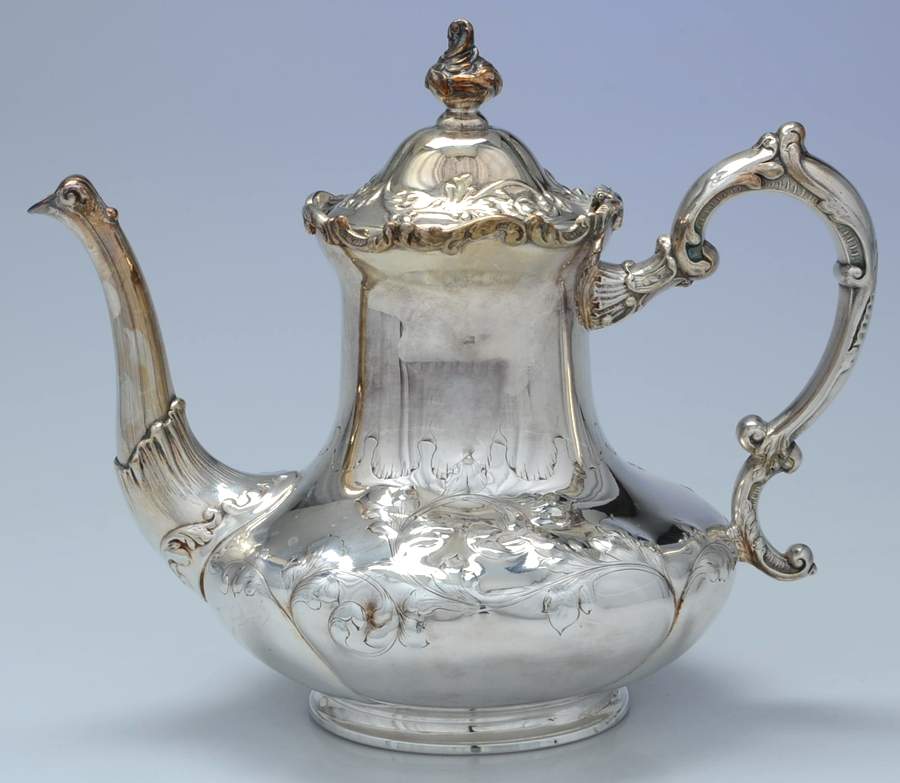 334 (Silverplate, Hollowware) Teapot by Pairpoint Mfg Co-1