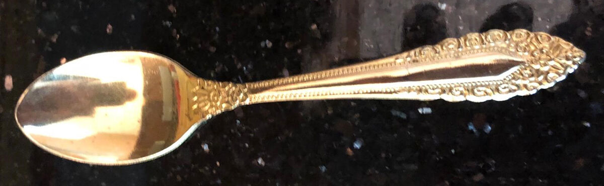 Medici (Gold Electroplate) Demitasse Spoon by Present-1