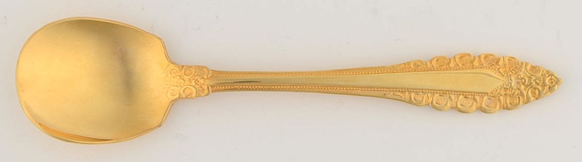Medici (Gold Electroplate) Sugar Shell Spoon by Present-1