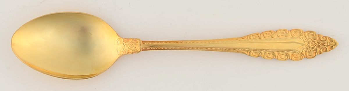 Medici (Gold Electroplate) Place/Oval Soup Spoon by Present-1