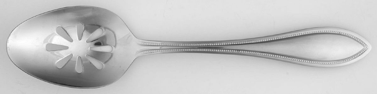 American Bead (Stainless) Pierced Tablespoon (Serving Spoon) by Pfaltzgraff-1