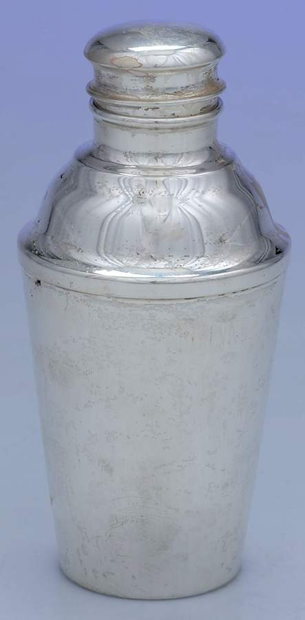 24 (Sterling, Hollowware) Cocktail Shaker with Lid by Poole Silver -1