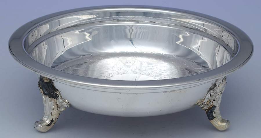 58 (Silverplate, Hollowware) Pie Plate No Glass Liner by Poole Silver -1