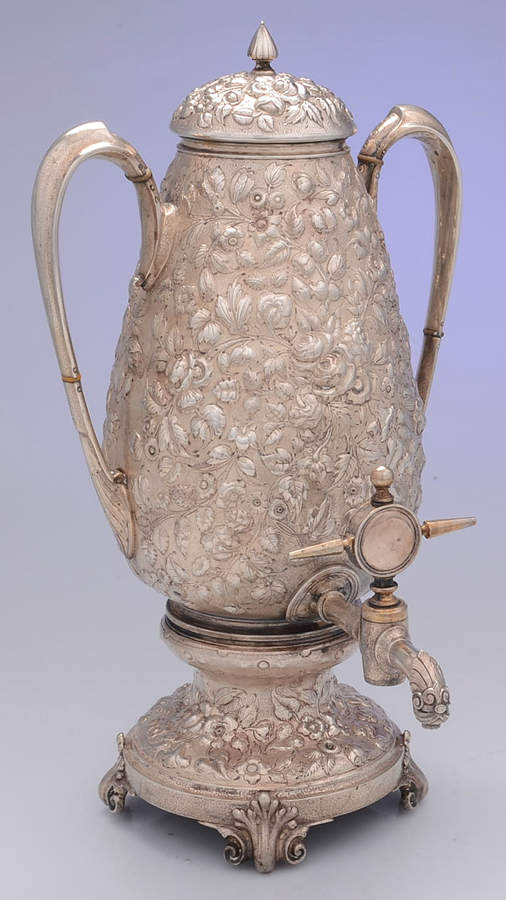 326 (Sterling, Hollowware) Sterling Samovar/Coffee Urn by Peter L. Krider-1