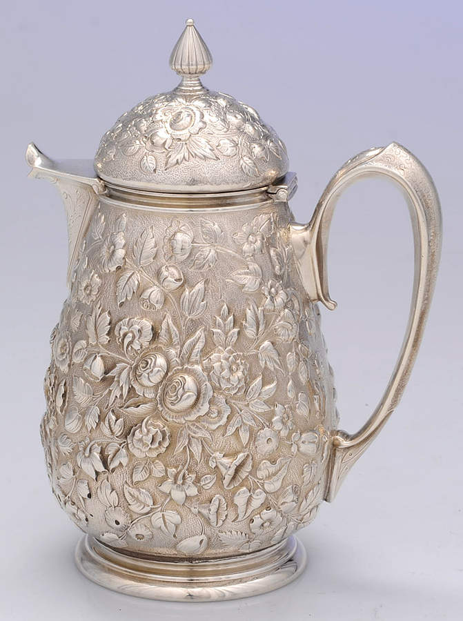 326 (Sterling, Hollowware) Creamer & Hinged Lid by Peter L. Krider-1