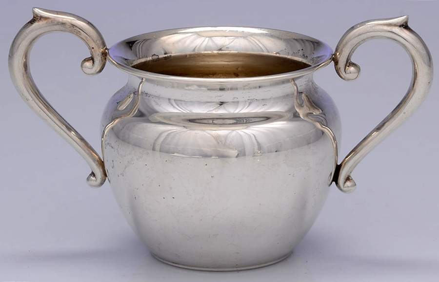 802 (Sterling, Hollowware) Mini Open Sugar Bowl by Preisner-1
