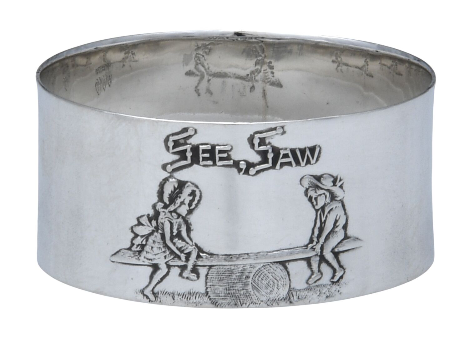 Nursery Rhyme (Sterling) Napkin Ring by Paye & Baker Mfg Co-1