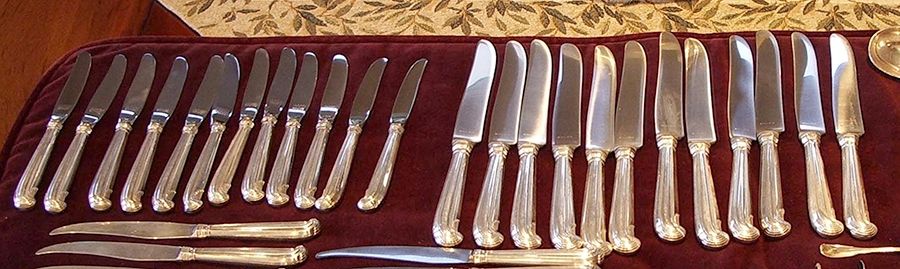 Coquille (Sterling) New French Hollow Pistol Knife by Puiforcat-1