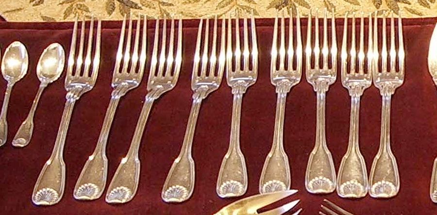 Coquille (Sterling) Fork by Puiforcat-1
