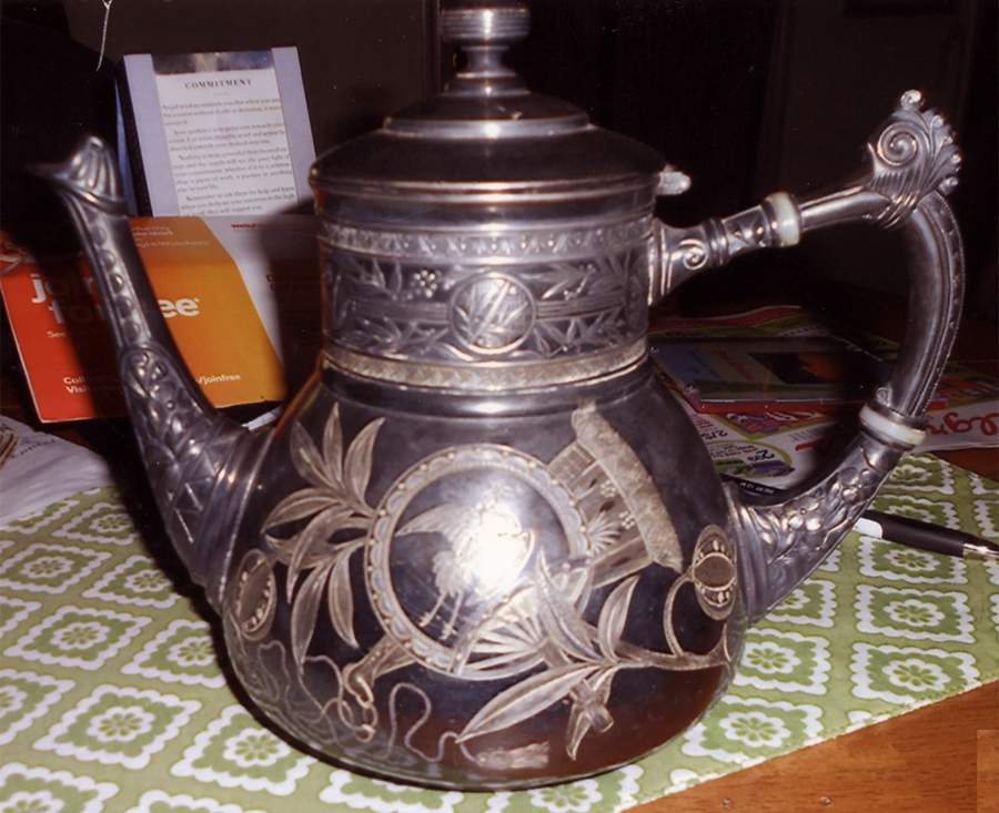 301 (Silverplate, Hollowware) Teapot by Pairpoint Mfg Co-1