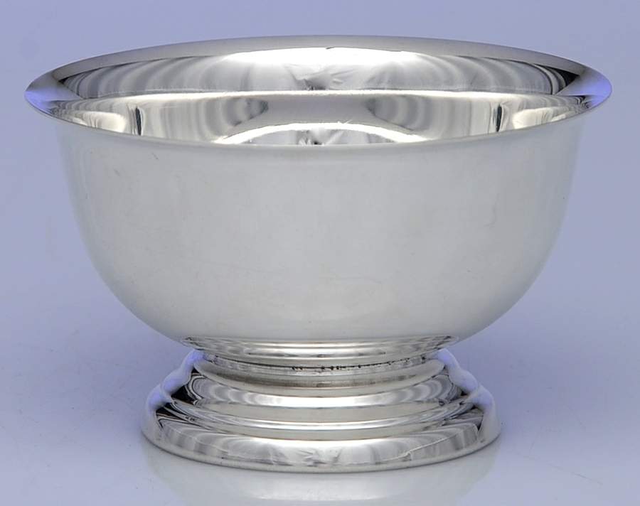 300 (Sterling, Hollowware) Mini Open Sugar Bowl by Poole Silver -1