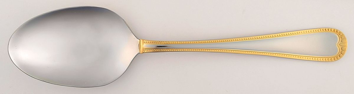 Gold Newcastle (Stainless) Tablespoon (Serving Spoon) by Pfaltzgraff-1