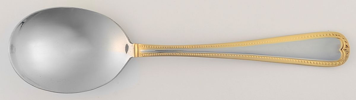 Gold Newcastle (Stainless) Sugar Spoon by Pfaltzgraff-1