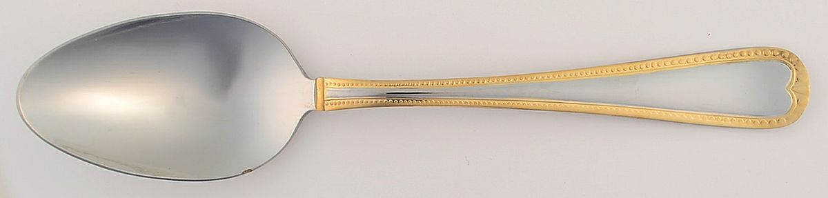 Gold Newcastle (Stainless) Place/Oval Soup Spoon by Pfaltzgraff-1