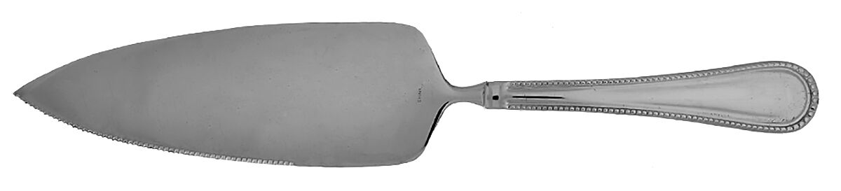 Adele Beaded (Stainless) Pie Server with Serrated Stainless Blade HC by Pottery Barn-1