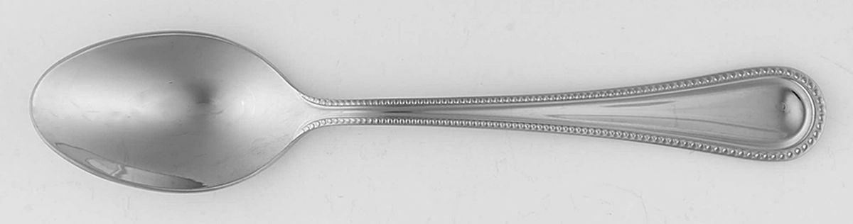 Adele Beaded (Stainless) Place/Oval Soup Spoon by Pottery Barn-1