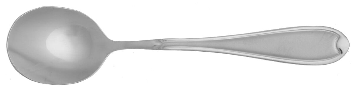 Summerset Frost (Stainless) Round Bowl Soup Spoon (Cream Soup) HC by Pfaltzgraff-1