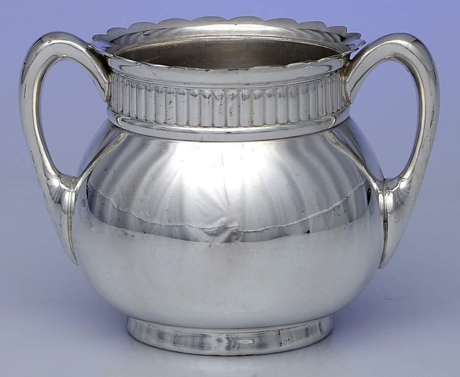 313 (Silverplate, Hollowware) Waste Bowl by Pairpoint Mfg Co-1