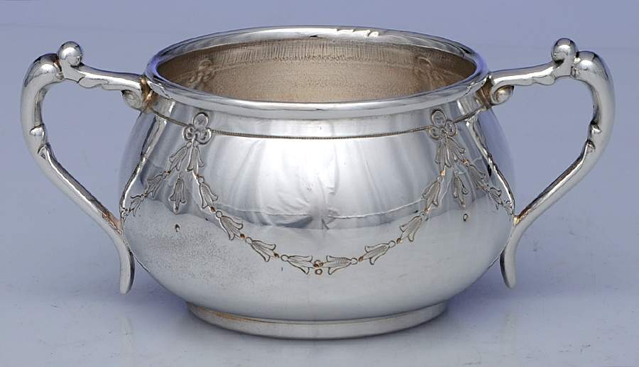 2718 (Silverplate, Hollowware) Open Sugar Bowl by Poole Silver -1