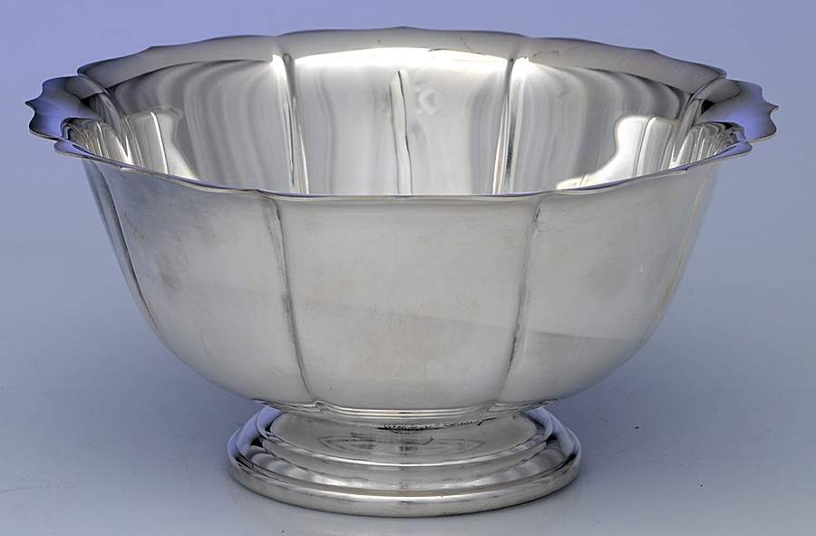 107 (Silverplate, Hollowware) 6" Round Pedestal Bowl by Poole Silver -1