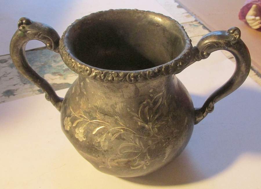 357 (Silverplate, Hollowware) Open Sugar Bowl by Pairpoint Mfg Co-1